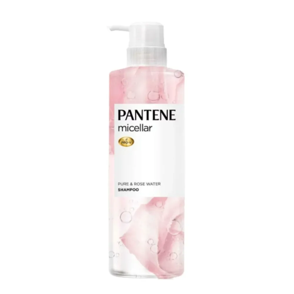 【送料込・まとめ買い×6個セット】P&G パンテーン ミセラー ピュア&ローズウォーター シャンプー ポンプ 500ml