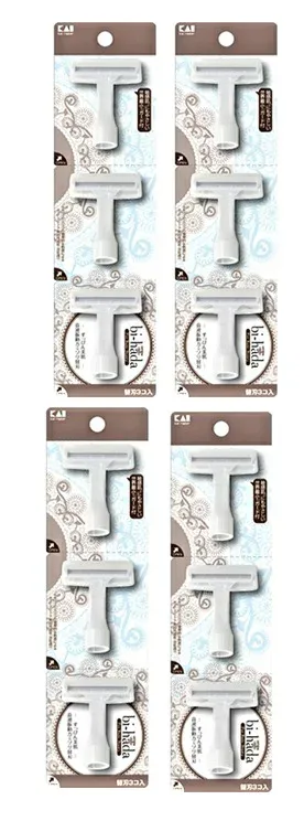 【3個入×4個セットメール便送料込】貝印 biーhada ompa T 替刃