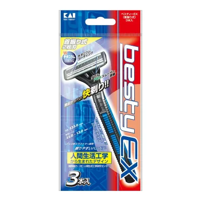 【秋 売りたいんや】貝印 BSTX-3P ベスティーEX 首振り 3本入