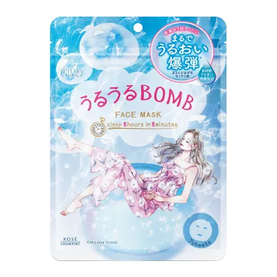 【送料込・まとめ買い×8個セット】コーセー クリアターン うるうる BOMB マスク 7枚入
