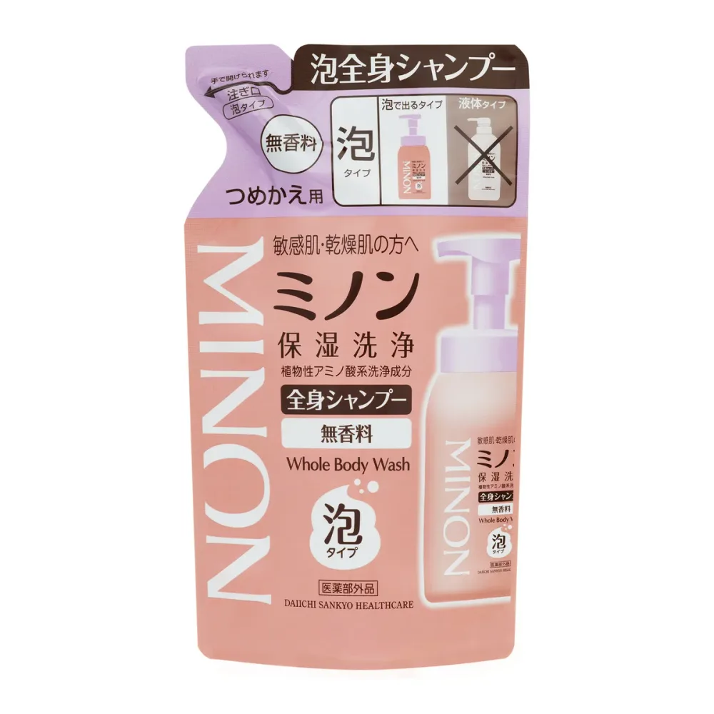 【送料込】第一三共 ミノン 全身シャンプー泡タイプ 詰替 400mL