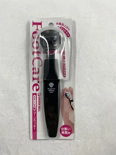 【メール便送料無料】グリーンベル コーンカッター ステンレス製(角質ケア機器・グッズ フットケア)(4972525514460)固くなった角質・タコ等狙った箇所をピンポイントに狙って削ぎ落とします
