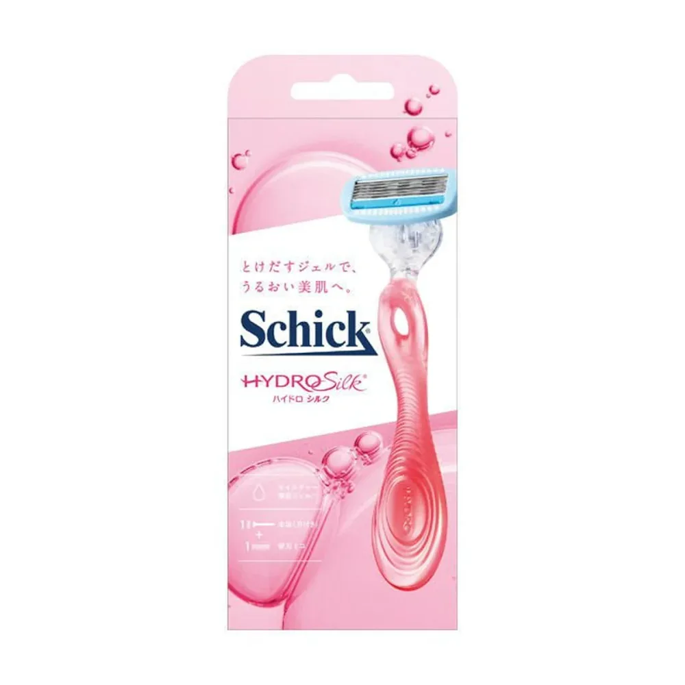 【送料込・まとめ買い×8個セット】Schick ハイドロシルク ホルダー ホルダーに装着済み刃+替刃1コ 女性用カミソリ