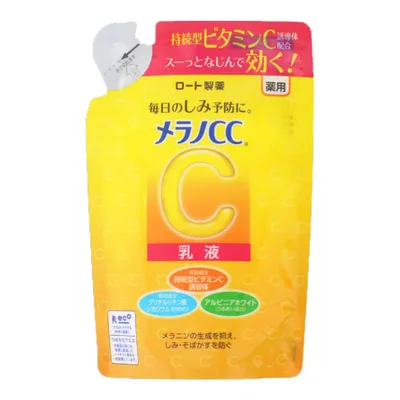 【送料込・まとめ買い×4個セット】ロート製薬 メラノCC 薬用 しみ対策 美白乳液 つめかえ用 120ml