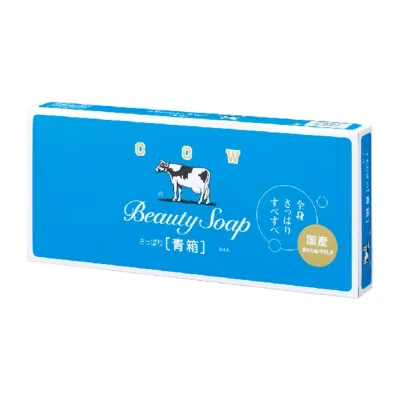 【送料込・まとめ買い×8個セット】牛乳石鹸 カウブランド 青箱 6コ入 石けん
