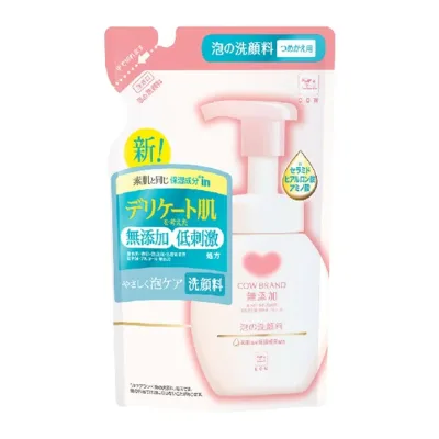 【送料込・まとめ買い×8個セット】牛乳石鹸 カウブランド 無添加 泡の 洗顔料 詰替用 140ml