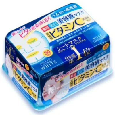 【送料込・まとめ買い×6個セット】コーセー クリアターン エッセンスマスク ビタミンC 30回分