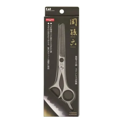 【送料込・まとめ買い×8個セット】貝印 関孫六 スキハサミ ALLステンレス 散髪スキ鋏