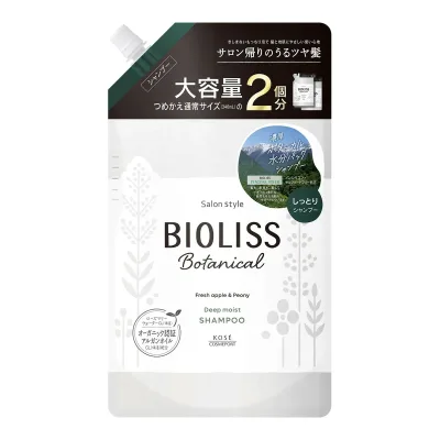 【送料込・まとめ買い×8個セット】コーセーコスメポート サロンスタイル ビオリス ボタニカル シャンプー ディープモイスト つめかえ用 大容量 680ml
