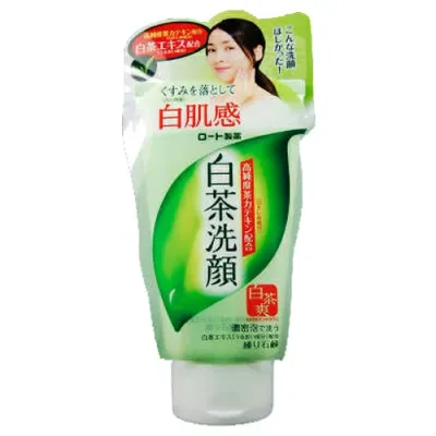 【店長のイチオシ】ロート製薬 肌研 ハダラボ 白茶練り洗顔 120g 自然でやさしい柚子風味の緑茶の香り
