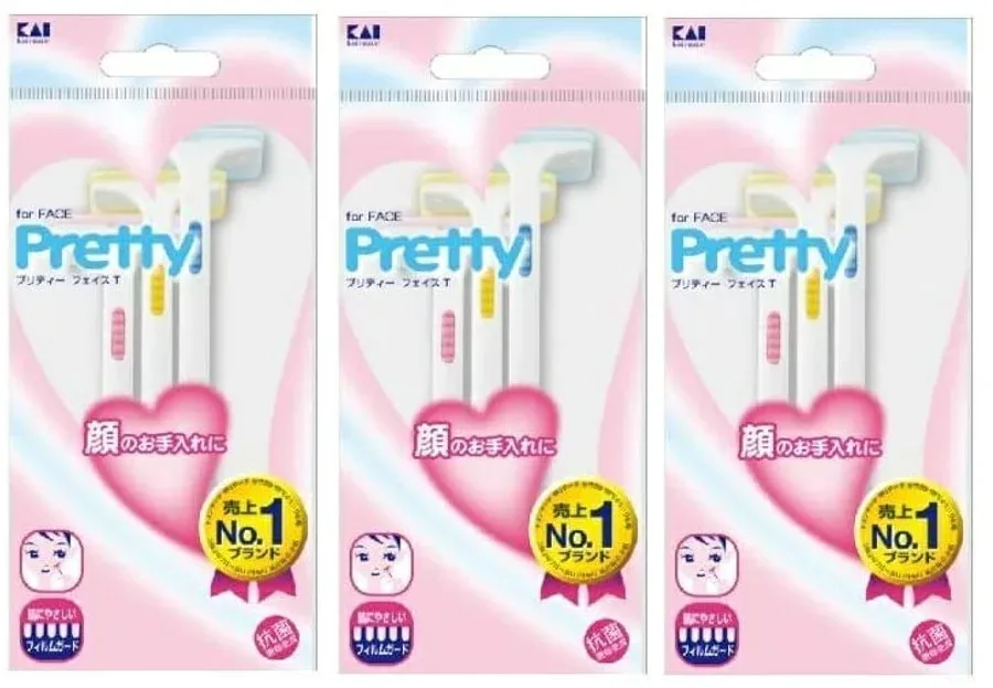 【×3袋セットメール便送料込】貝印 女性用カミソリ プリティーフレッシュT FRT-3P9 3本入り ( 女性用シェービング・除毛・脱毛・ムダ毛処理 )