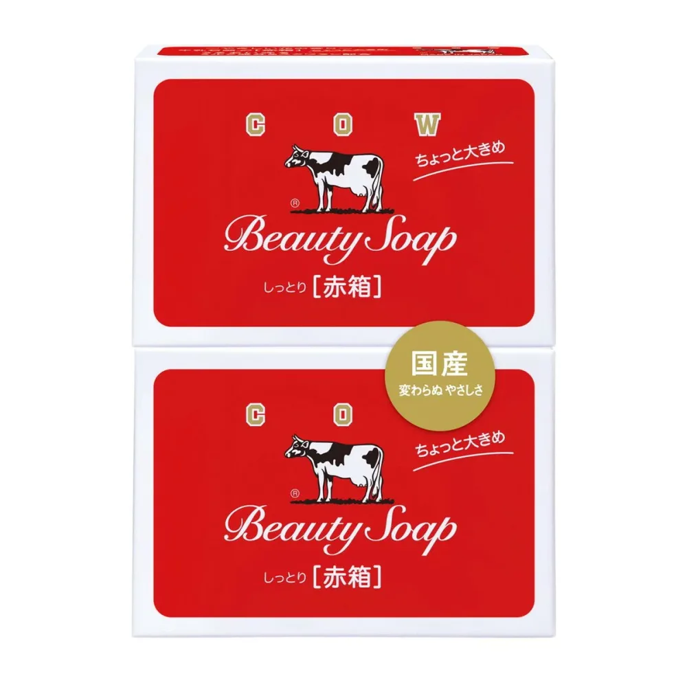 【送料込・まとめ買い×36個セット】牛乳石鹸共進社 カウブランド しっとり 赤箱 ちょっと大きめ 125g×2コ入
