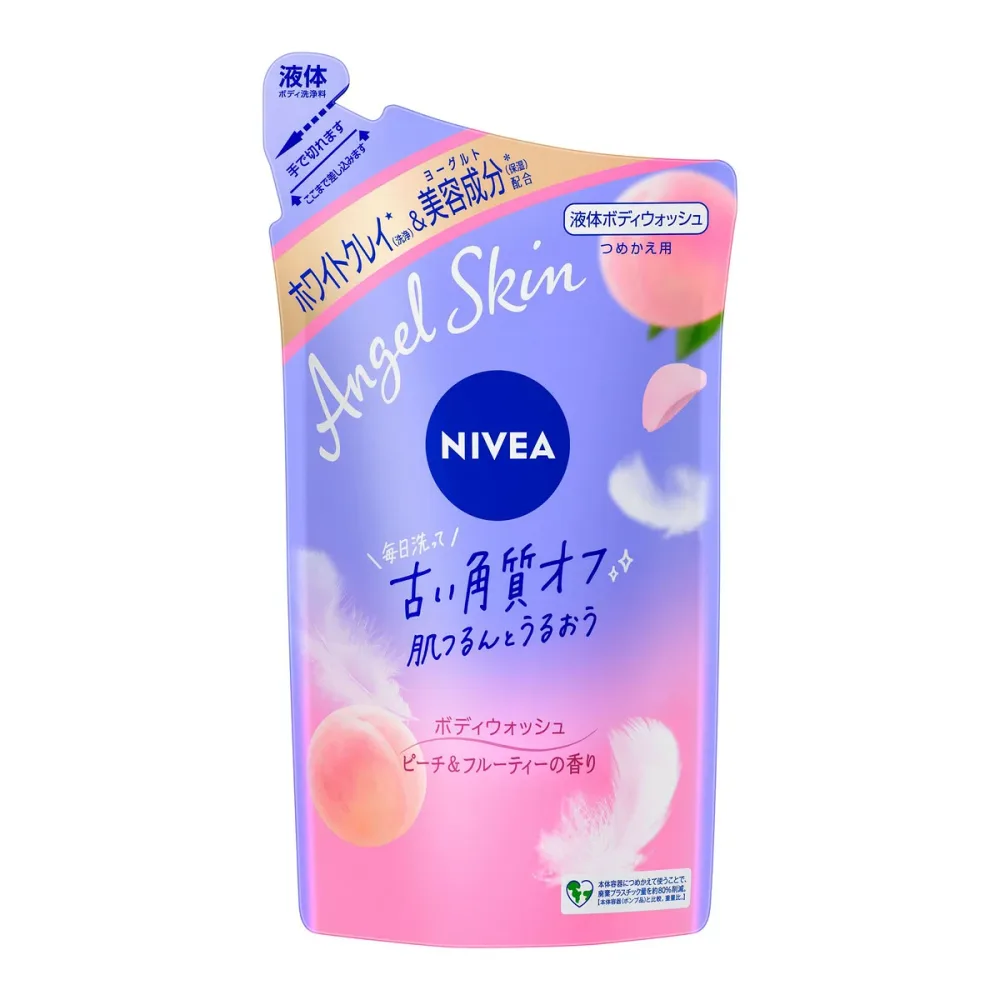 【秋 売りたいんや】花王 ニベア エンジェルスキン ボディウォッシュ ピーチ&フルーティーの香り 詰替 360ml