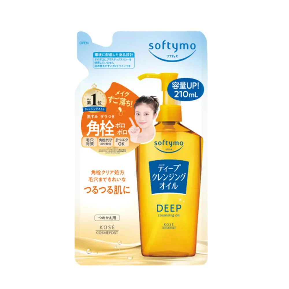 【送料込・まとめ買い×36個セット】コーセーコスメポート ソフティモ ディープ クレンジングオイル つめかえ用 210mL クレンジング メイク落とし