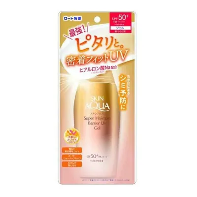 【送料込・まとめ買い×8個セット】ロート製薬 スキンアクア スーパーモイスチャー バリア UV ジェル 100g SPF50+/PA++++UV耐水性☆☆ 日焼け止め
