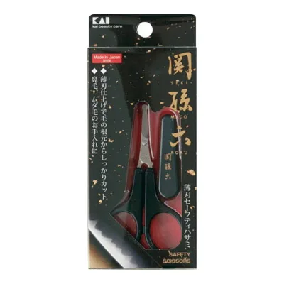 【×3個 送料込】貝印 HC3539 関孫六 薄刃セーフティハサミ