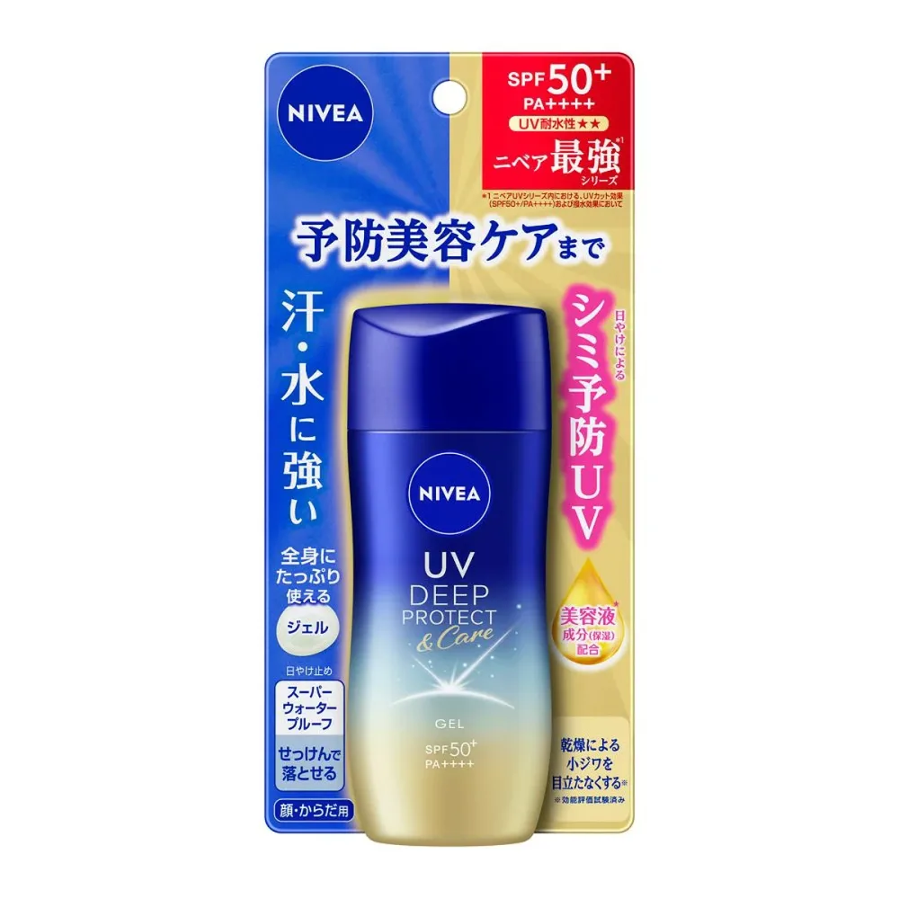 【送料込・まとめ買い×24個セット】花王 ニベア UV ディープ プロテクト&ケア ジェル 80g 顔 からだ用 日焼け止め