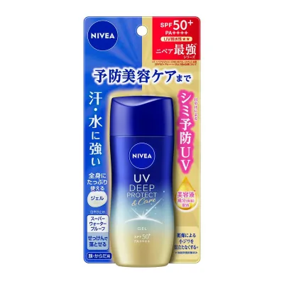 【送料込・まとめ買い×24個セット】花王 ニベア UV ディープ プロテクト&ケア ジェル 80g 顔 からだ用 日焼け止め