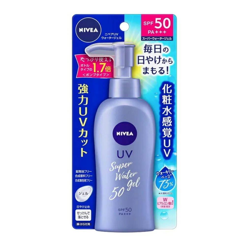 【送料込・まとめ買い×24個セット】花王 ニベアサン ウォータージェル SPF50 ポンプ 140g 日焼け止め