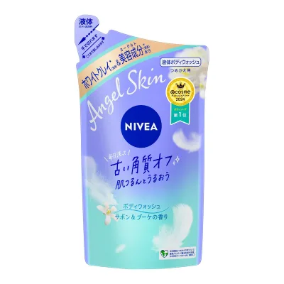 【秋 売りたいんや】花王 ニベア エンジェルスキン ボディウォッシュ サボン&ブーケの香り 詰替 360ml