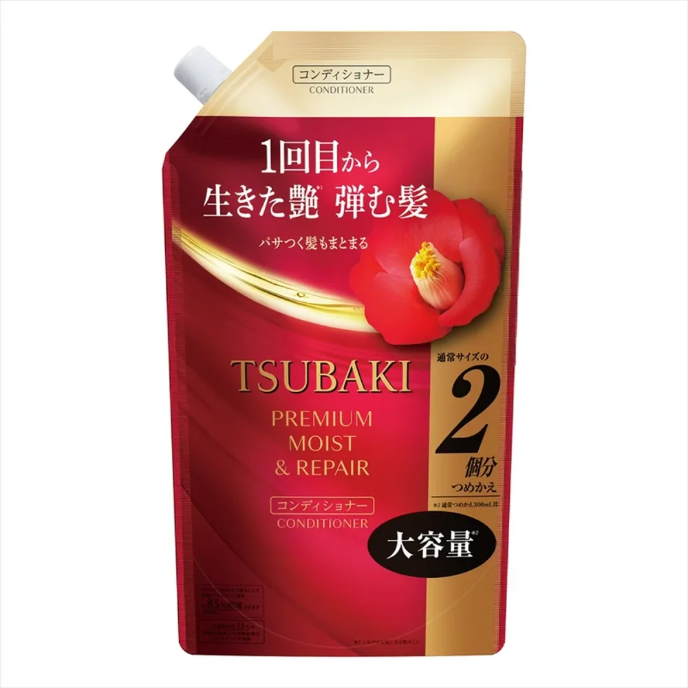 【送料込・まとめ買い×6個セット】ファイントゥデイ TSUBAKI プレミアム モイスト&リペア コンディショナー 詰替 大容量 600mL ツバキ 椿 つばき