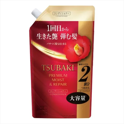 【送料込・まとめ買い×6個セット】ファイントゥデイ TSUBAKI プレミアム モイスト&リペア コンディショナー 詰替 大容量 600mL ツバキ 椿 つばき