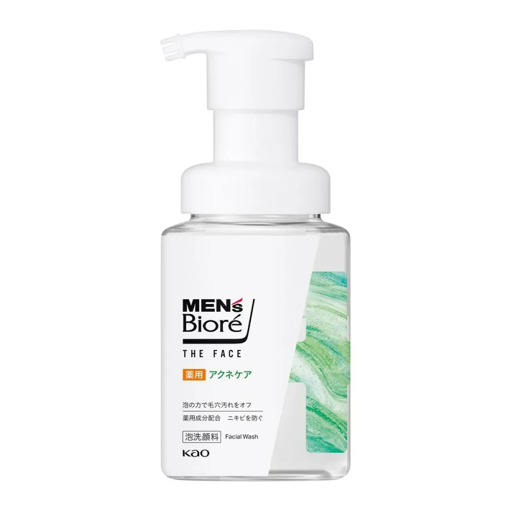 【送料込・まとめ買い×6個セット】花王 メンズビオレ ザフェイス 薬用 アクネケア 本体 200mL 男性用 洗顔 泡洗顔料