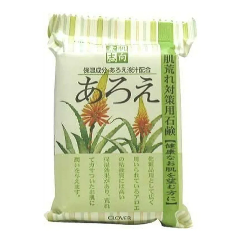 【×4個 配送おまかせ】クロバーコーポレーション 素肌志向 あろえ せっけん 120g