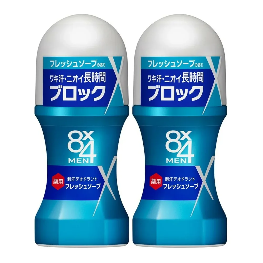 【×2個 配送おまかせ】花王 8x4 エイトフォーメン ロールオン フレッシュソープ 60mL
