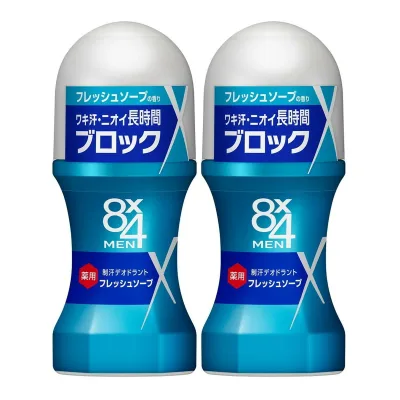 【×2個 配送おまかせ】花王 8x4 エイトフォーメン ロールオン フレッシュソープ 60mL