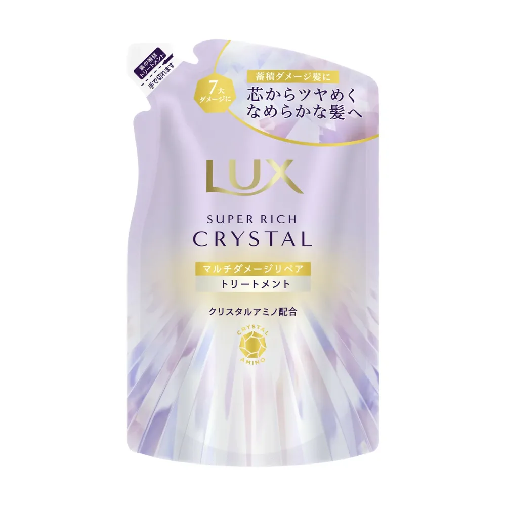 【送料込・まとめ買い×6個セット】ユニリーバ ラックス スーパーリッチクリスタル マルチダメージリペア トリートメント つめかえ用 300g