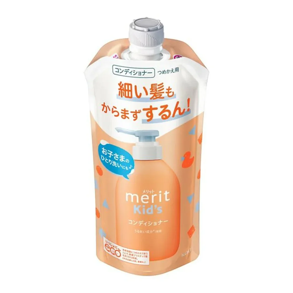 【送料込・まとめ買い×8個セット】花王 メリット キッズ コンディショナー つめかえ用 285mL