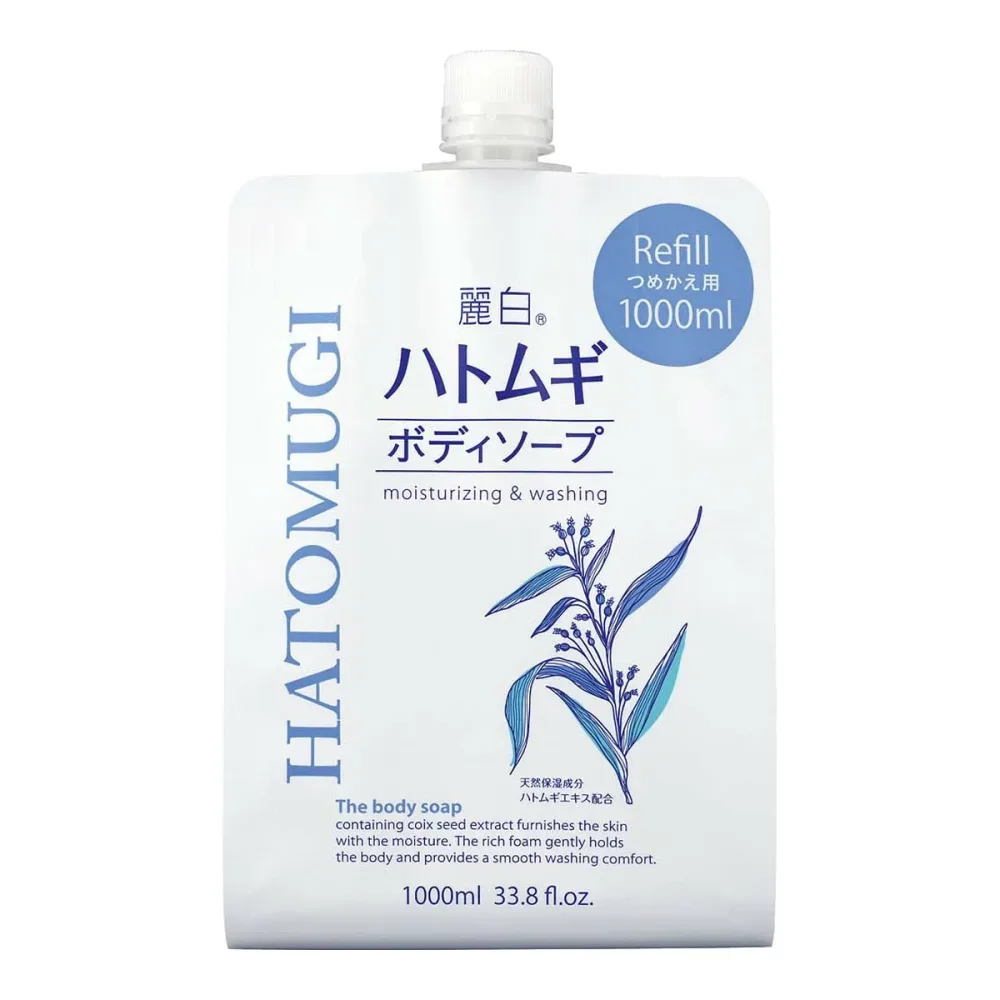 熊野油脂 麗白 ハトムギ ボディソープ 詰替用 大容量サイズ 1000ml