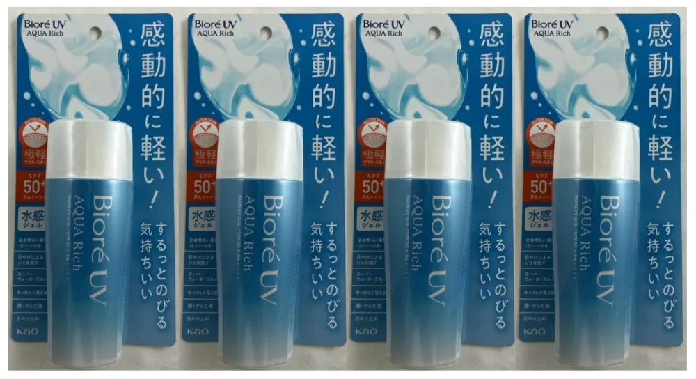 【×4本セット送料込】花王 ビオレ UV アクアリッチ ウォータリージェル 50+ PA++++ 70ml 日焼け止め