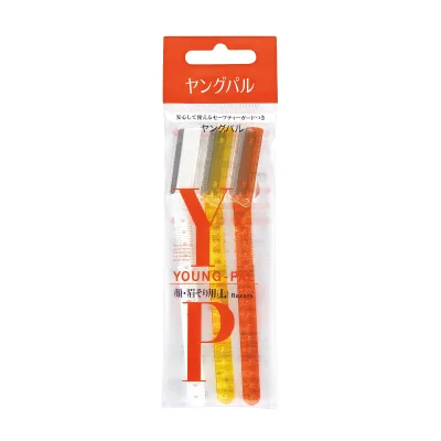 【送料込・まとめ買い×10個セット】ファイントゥデイ ヤングパル 顔・眉そり用 L 3本入り 顔・眉そり用
