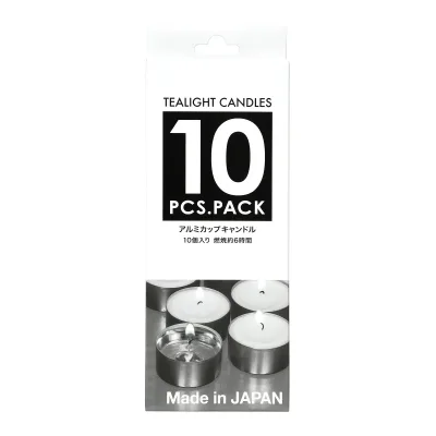 【×2個 配送おまかせ】カメヤマ ティーライト アルミカップ キャンドル 10個入 ろうそく