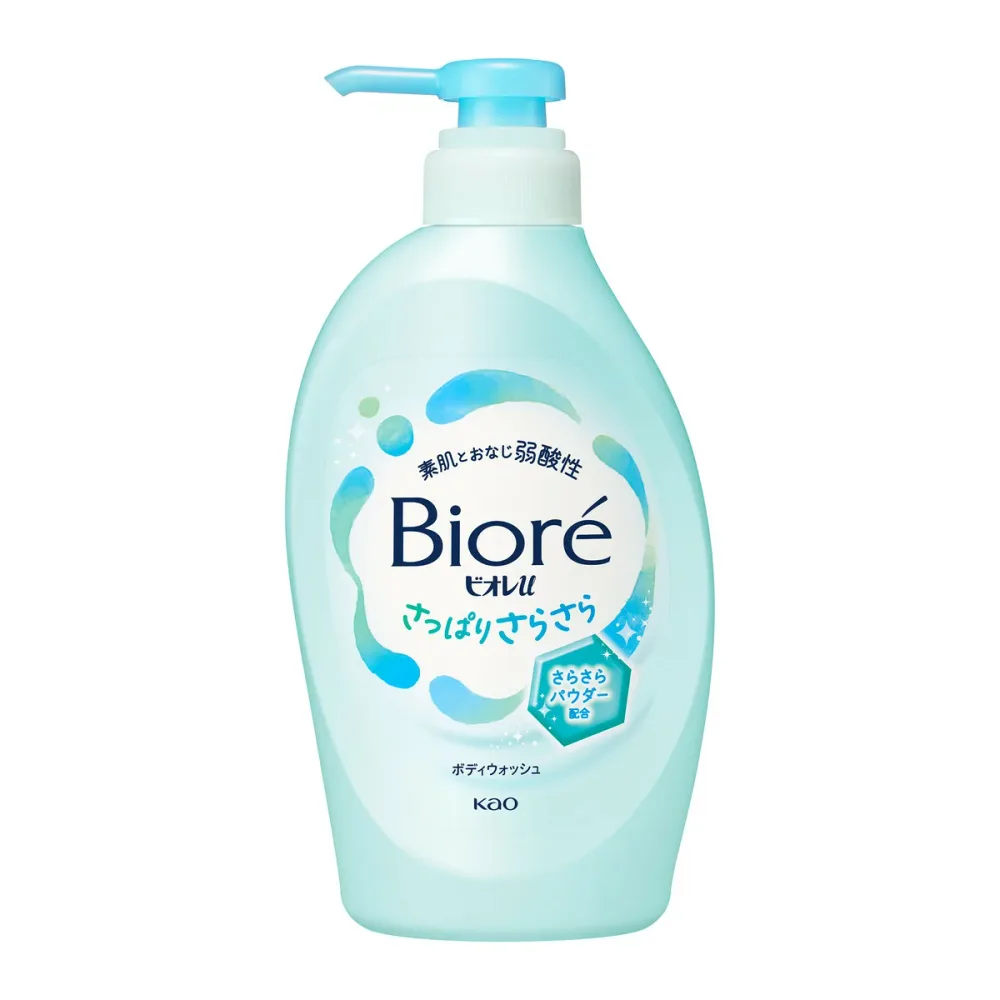 【送料込・まとめ買い×4個セット】花王 ビオレu さっぱりさらさら ポンプ 本体 450mL ボディウォッシュ 液体タイプ