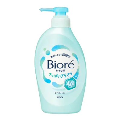 【送料込・まとめ買い×4個セット】花王 ビオレu さっぱりさらさら ポンプ 本体 450mL ボディウォッシュ 液体タイプ