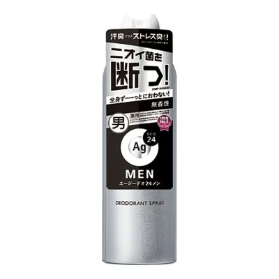【送料込・まとめ買い×8個セット】エージーデオ24メン メンズ 薬用 デオドラントスプレー 無香性 180g