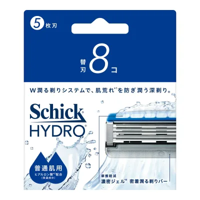 【×6個 配送おまかせ】シック ハイドロ 普通肌 替刃 8コ カミソリ替刃