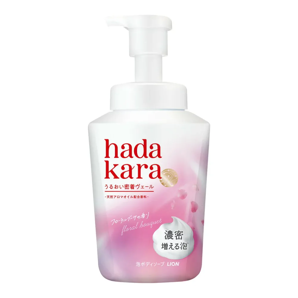 【今月のオススメ品】ライオン ハダカラ モイスト ボディケアソープ 泡タイプ フローラルブーケの香り 本体 ポンプ 540mL ボディソープ