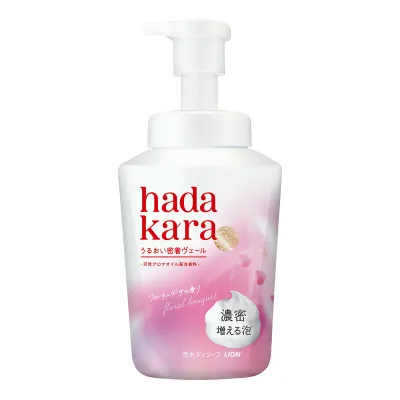 【今月のオススメ品】ライオン ハダカラ モイスト ボディケアソープ 泡タイプ フローラルブーケの香り 本体 ポンプ 540mL ボディソープ