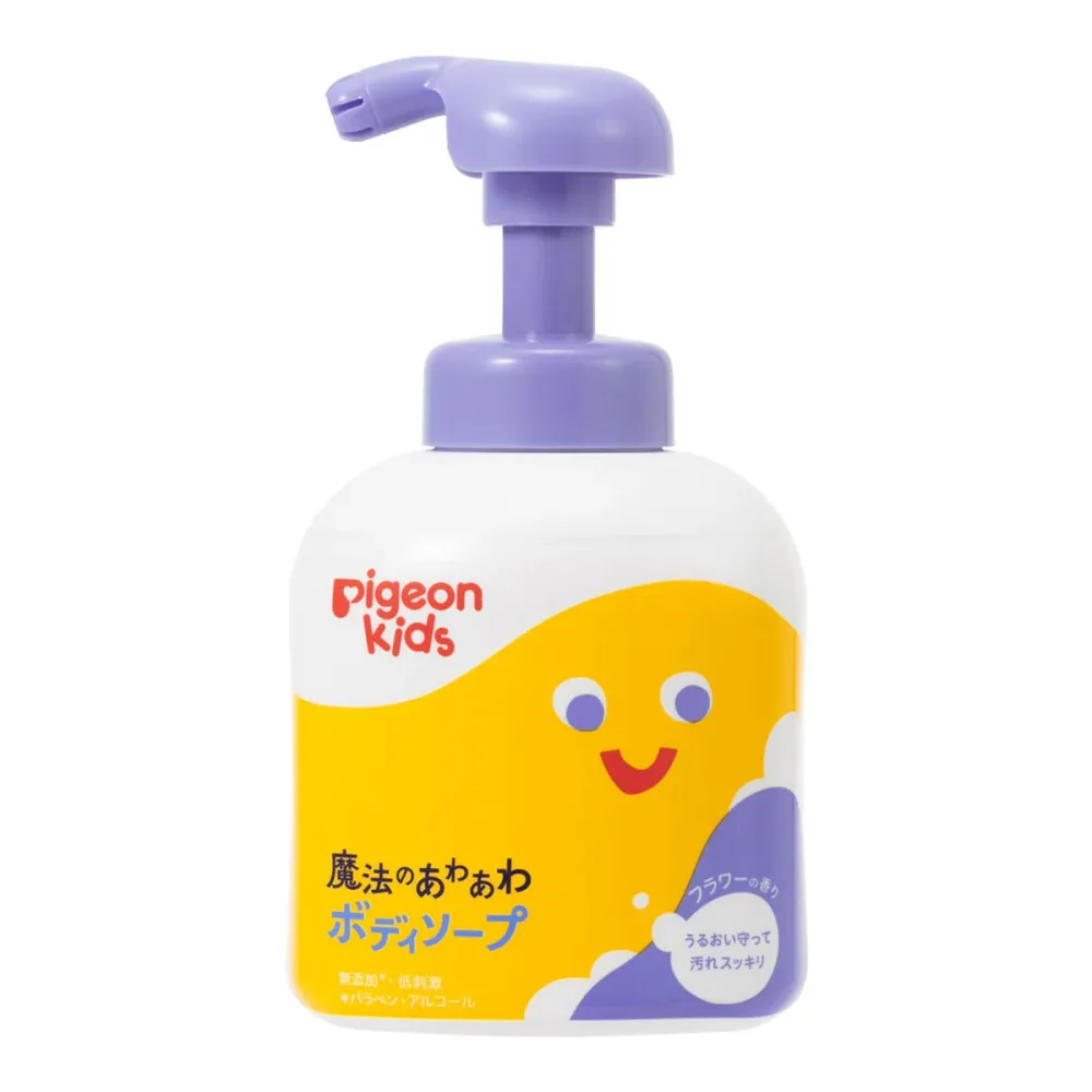 【秋 売りたいんや】ピジョンキッズ 魔法のあわあわ ボディソープ フラワーの香り 本体 ボトル 400mL