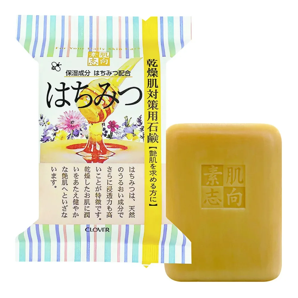 素肌志向 はちみつ 120g 固形 石鹸 クロバーコーポレーション