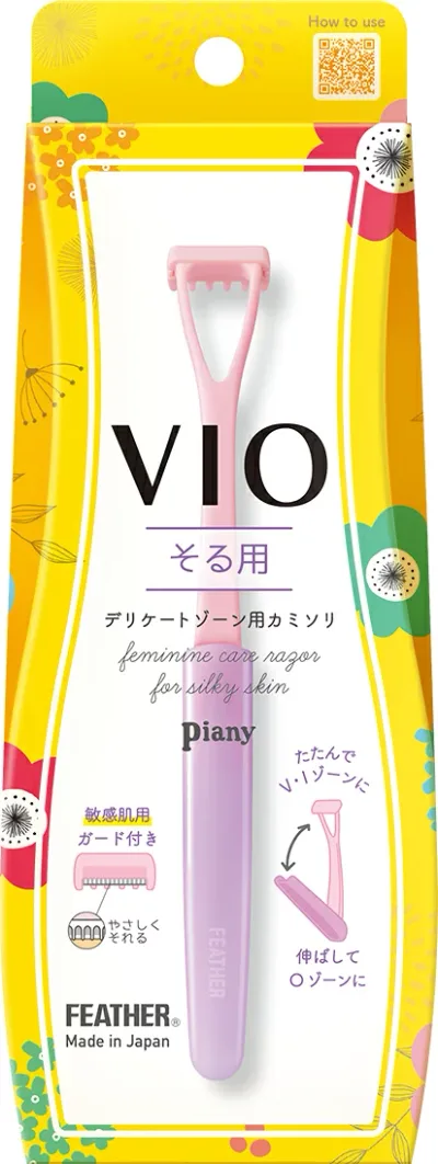 フェザー ピアニィ VIO そる用 カミソリ デリケートゾーン用 安全ガード付(4902470464190)