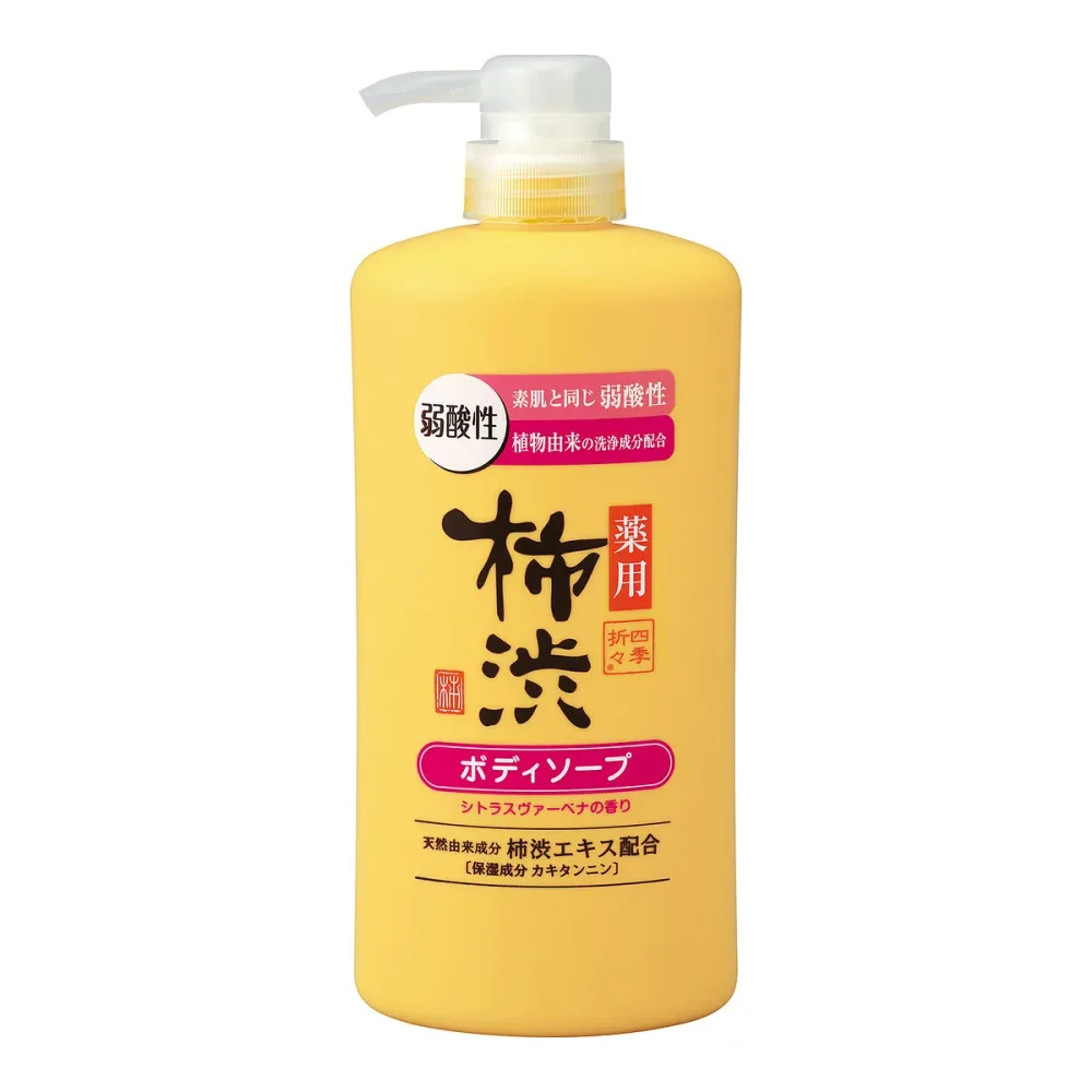 四季折々 薬用 柿渋 ボディソープ 弱酸性 本体 600mL 熊野油脂