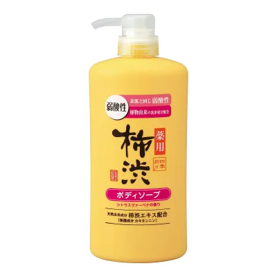 四季折々 薬用 柿渋 ボディソープ 弱酸性 本体 600mL 熊野油脂