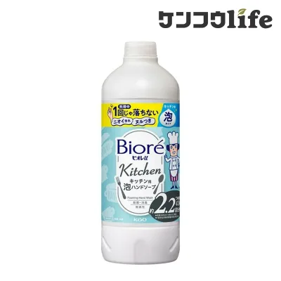ビオレu キッチン用 泡ハンドソープ つめかえ用 430mL 花王 弱酸性 手に香りが残らない無香性(医薬部外品)