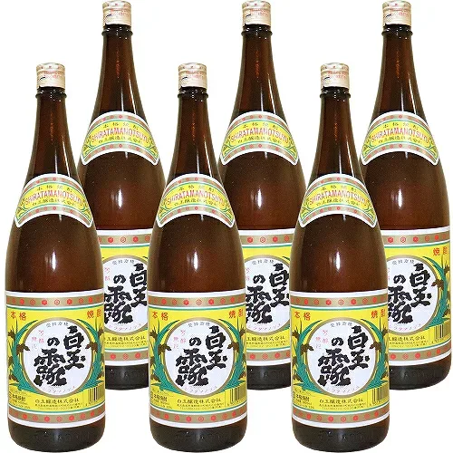★送料無料★段ボール箱配送です★ 白玉の露 1800ml×6本 セット 芋焼酎 白玉醸造 芋焼酎 白玉の露 いも焼酎 還暦祝い 誕生日 お祝い ご贈答 贈り物 記念品 お中元 ギフト 魔王 の蔵 白玉の露 6本 送料無料 敬老の日