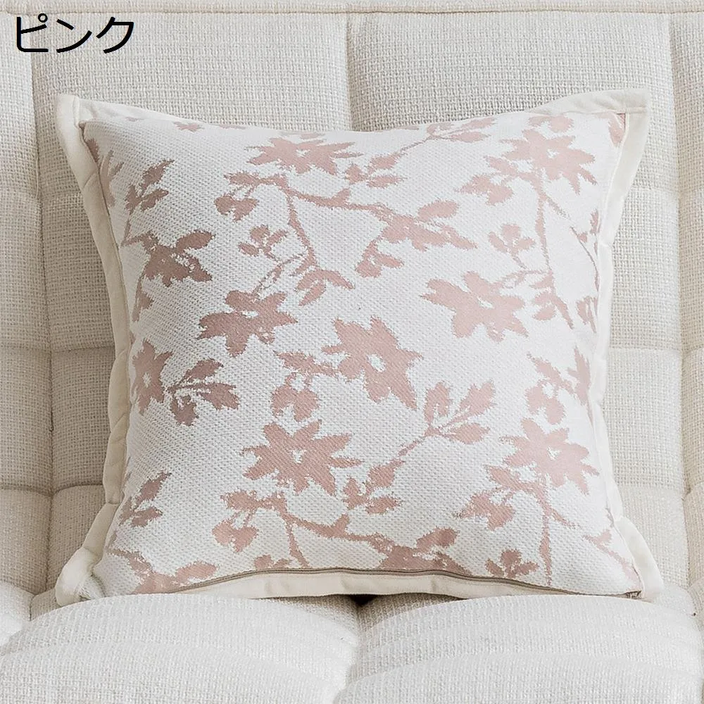 【20%OFFクーポン付き】クッションカバー 北欧 人気 おしゃれ ソファ背当て 布団カバー インテリア 45x45 無地 3枚セット ベッド 可愛い 部屋装飾 クッションケース 正方形 腰枕カバー 刺繍 シンプル 背もたれ 45x45cm ピンク